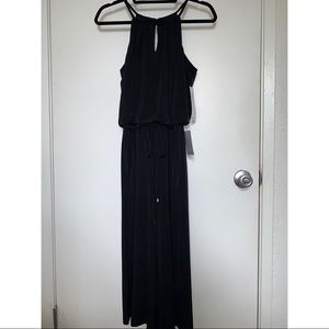 BLACK Wide LEG JERSEY JUMPSUIT BEAUTIFUL